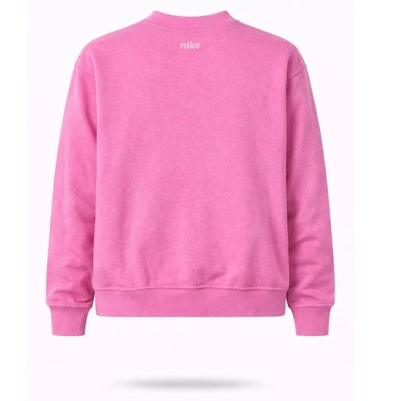 Nike Pink Crewneck Sweatshirt Dri Fit Swoosh Logo‎ Long Sleeve XS - Picture 2 of 11